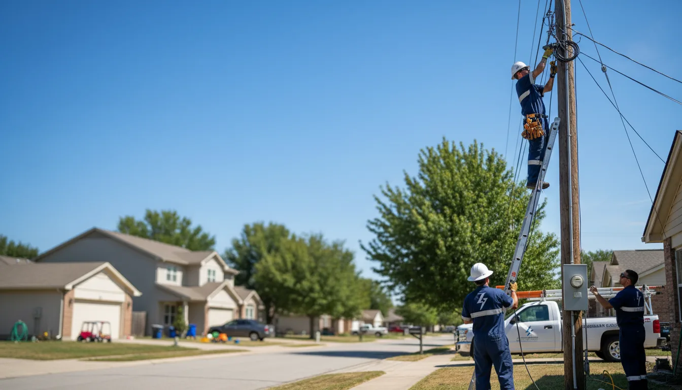 Residential electrician providing installation services in Bluford, IL